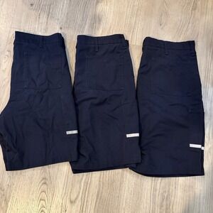 Stan Herman Cargo Shorts Mens 38 Long Inch Blue Reflective VF Utility Lot of 3